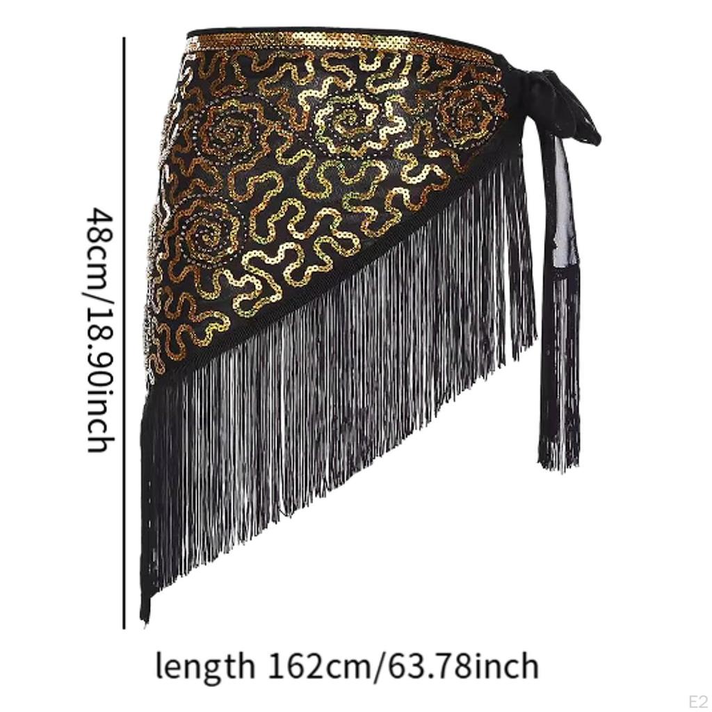 Belly Dance Hip Scarf Dancing Skirt for Cha Summer Beach Reenactment