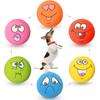 6 Pcs Latex Dog Squeaky Toys Rubber Soft Dog Toys Chewing Squeaky Toy Fetch Play Balls Toy for Puppy Small Pets Dog Accessories