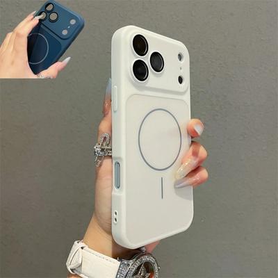 Luxury for MagSafe Magnetic Case for iPhone 16 Plus 15 14 13 12 11 Quickly Converts 17 Pro Max Shockproof Silicone TPU Soft Case
