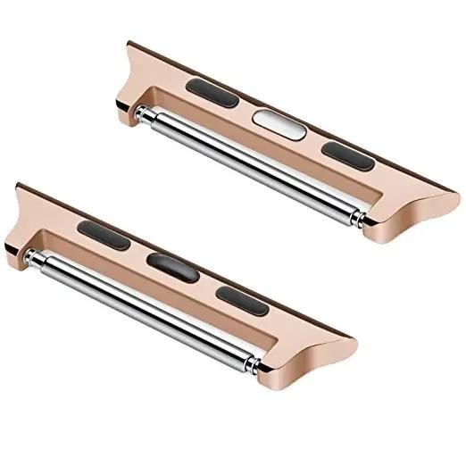 Connector Adapter for Apple Watch Series 6 40mm 49mm Band Connectors for Iwatch 44mm 45/41mm 46 Stainless Steel 10 8 7 SE 5 4 3