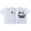 T-shirt Imprimé à Motifs Thème Sombre pour Enfants Été Coton Pur Manches Courtes Hauts Décontractés Cadeaux Garçons et Filles