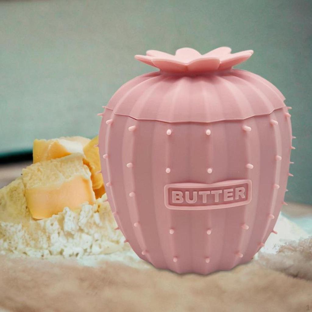 Butterdose Süße Form Silikon Leicht zu Reinigen Tragbarer Aufbewahrungsbehälter für Bauernhaus