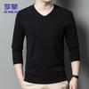 ROMON Men's V-Neck Knit Sweater