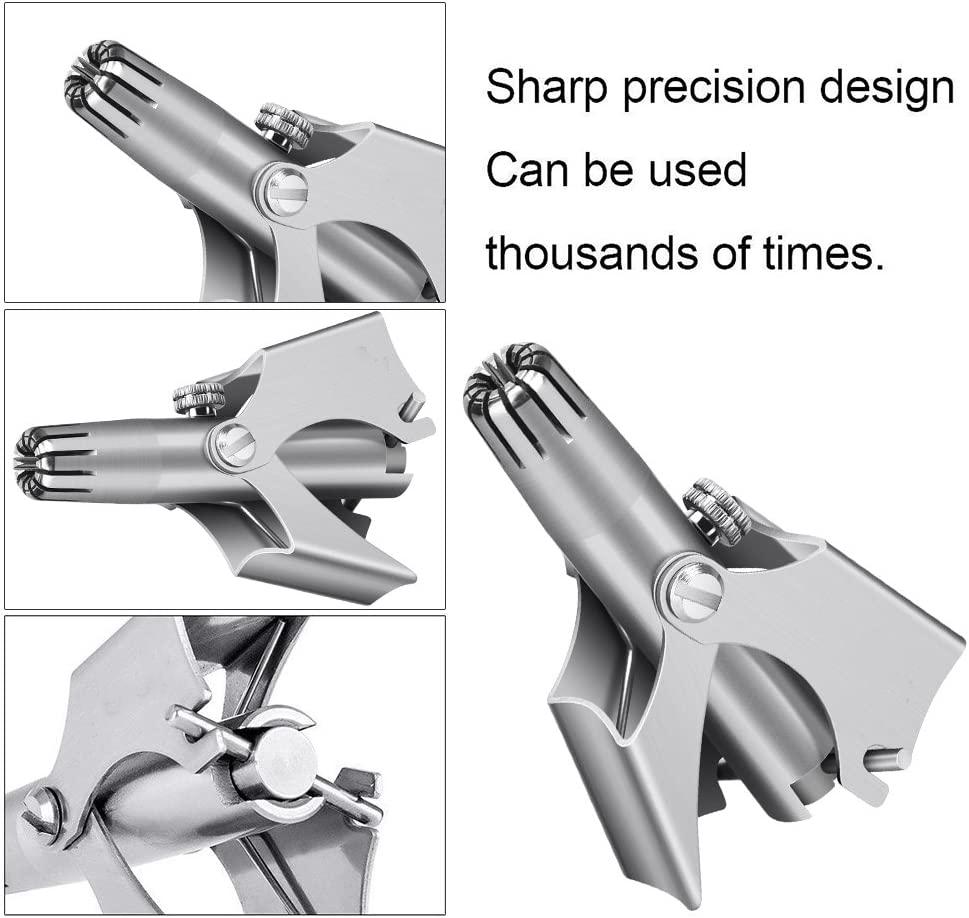Nose Hair Trimmer for Men Stainless Steel Manual Shaver Suitable For Nose Hair Razor Washable Portable Nose Hair Trimmer 1set