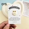Pocket Hug Rabbit Card Little Pocket Bunny Ornament with Positive Card Pocket Hug Token Inspirational Bunny Card for Family Friends Employee