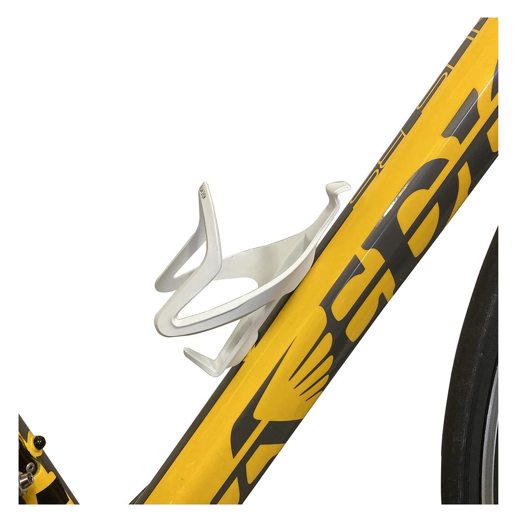 FOGLIA Standard Bottle Cage for Road and Cross Drink Lightweight Bicycles, Bikes, Bikes, Holder, White, Nylon,