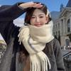 Korean Version of the New Product Yu Shuxin Plaid Scarf Women's Imitation Cashmere Student Shawl Autumn and Winter Thickened Warm Scarf Tide