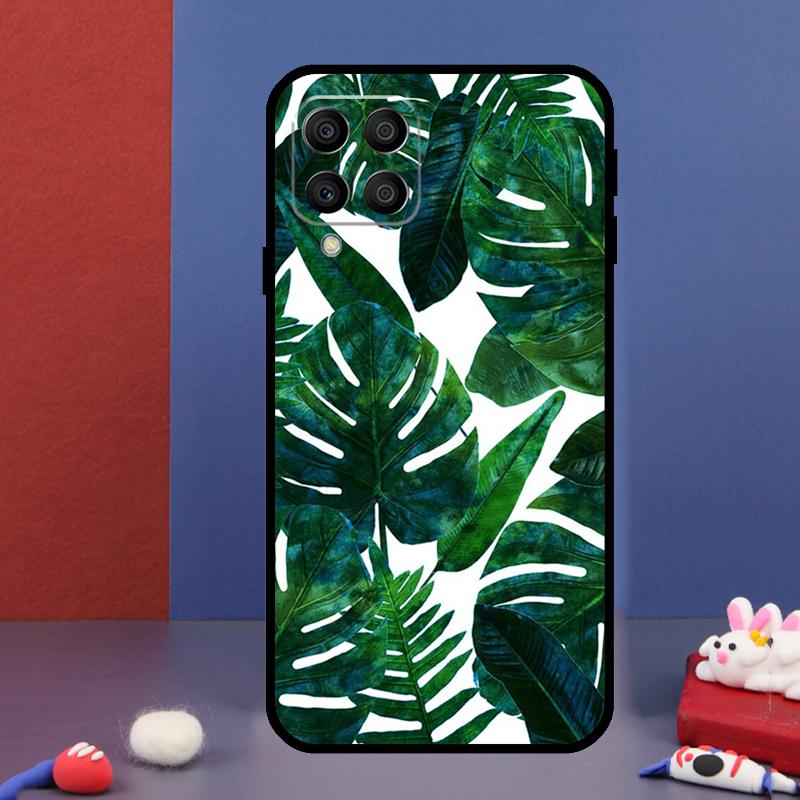 Tropical Monstera Leaves For Samsung Galaxy M15 M55 M33 M13 M23 M53 M31 M51 M14 M34 M54 M20 M30s M52 M32 Phone Case