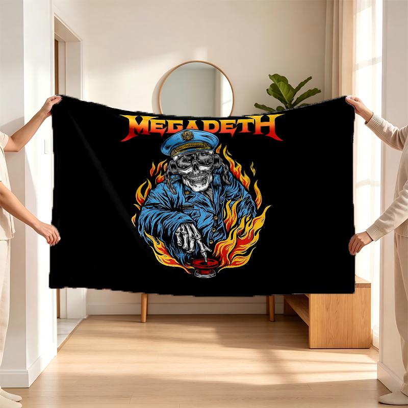 Megadeth (1) Flanelová deka měkký doplněk do ložnice a obývacího pokoje a útulný domácí dárek
