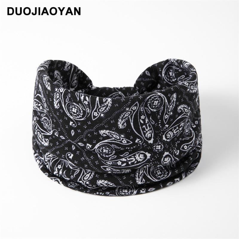 Paisley Knot Elastic Yoga Headband – European & American Style