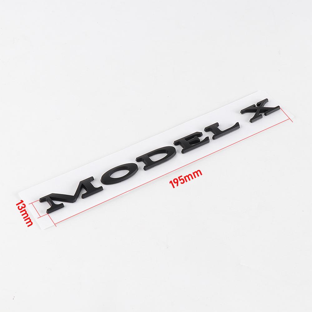 3D ABS Silver Red Black Logo Model Y X S Emblem Letters Nameplate Car Rear Trunk Badge Decal For Tesla Accessories
