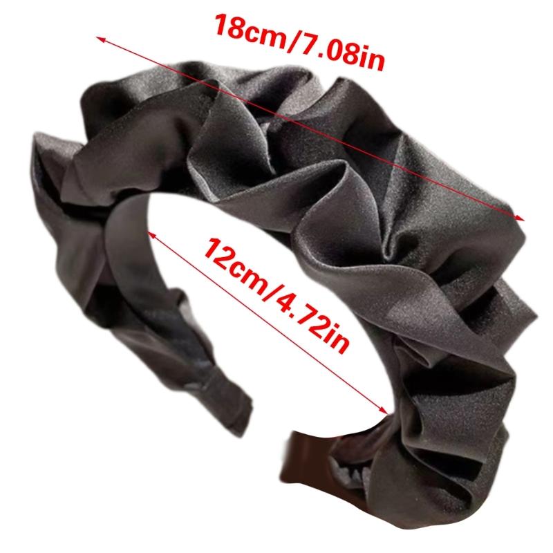 Luxurious Satins Headbands Women Fashion Hair Hoop Vintage Stylish Hairpiece Women's Hair Accessories