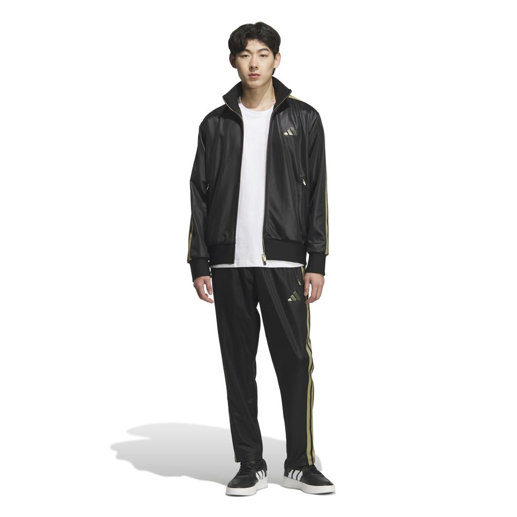 Adidas Soft Ground Träningsjacka Metallisk Storlek XL Herr LA421, Svart/Guld (KA1254),