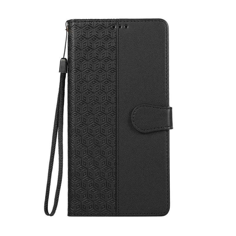 Wallet Case on for OPPO Reno 11F Case Grid Pattern Leather Cover for Oppo Reno11 F Reno 11 8 10 Pro Plus 8T 5G 8Z 7Z 7 Lite Capa