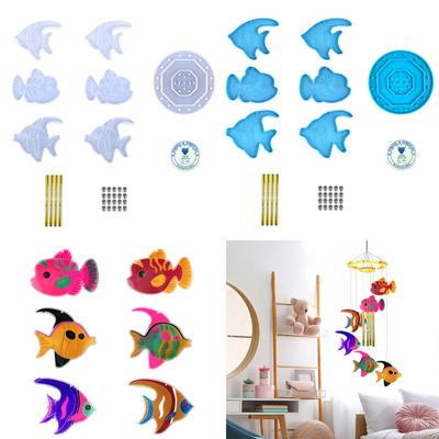 Wind Chimes Resin Molds Silicone Kit Bundle Wind Chimes Molds for Epoxy Resin,Jewelry Resin Casting Molds Wind Bell Mold