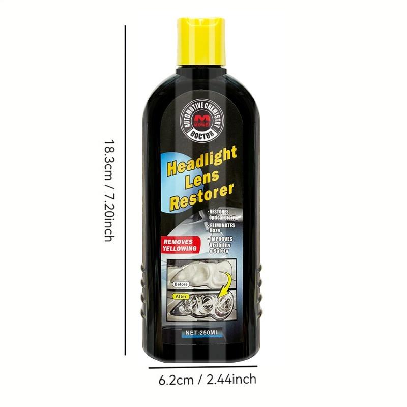 

Car headlight repair polish, 250ml, antioxidant and scratch repair, PVC plastic polish, restore the clarity of car headlights