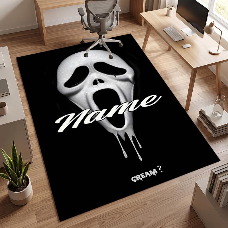 Horror Scream (1) Personalized name Office Carpet Stylish Decor for Living Room Bedroom Kitchen