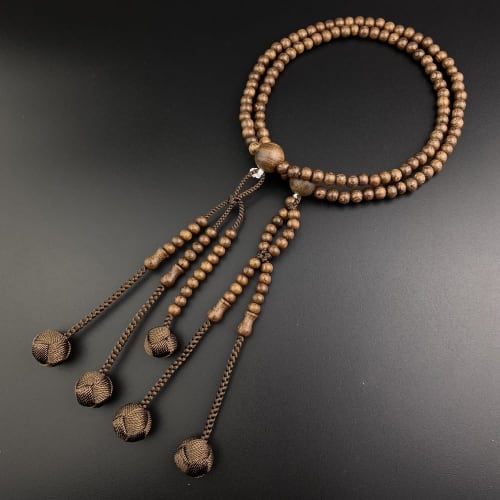 WONDERFUL LOTUS Myo | Lotus | Flower Prayer Beads, Nichiren Buddhism, for Men and Women, 0 Shaku (108 Beads), Authentic Buddhist Prayer Beads, Gold-Th