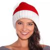 Knitted Christmas Hat Soft Xmas Decor Winter Beanie Santa Caps  for Women Men