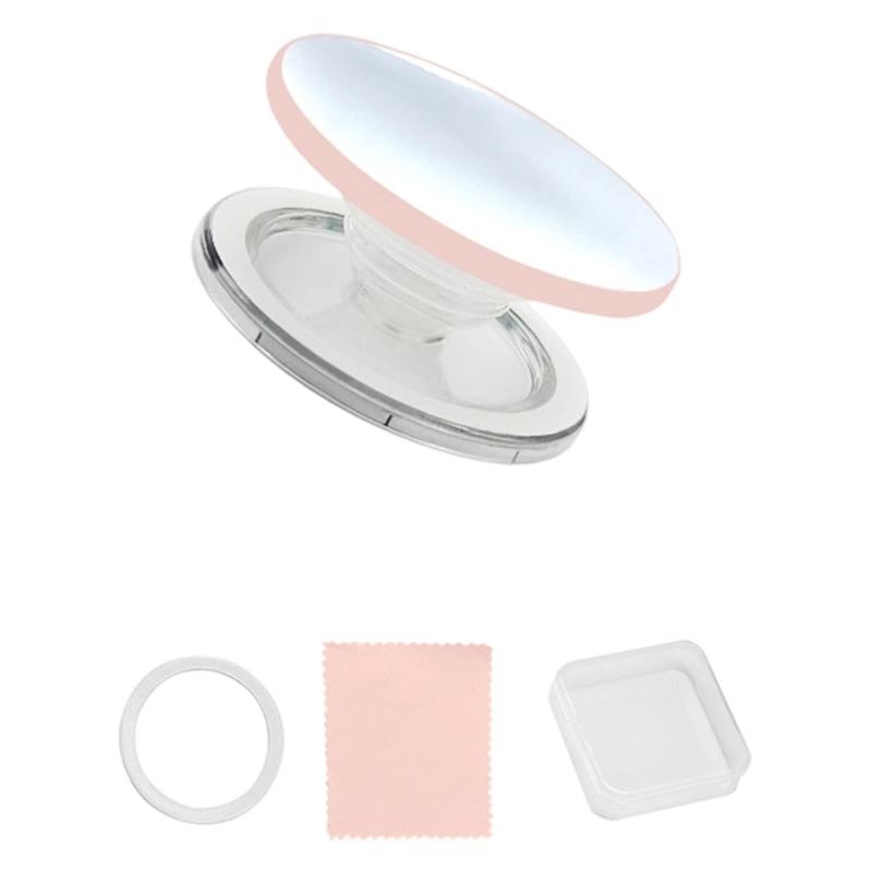 

Removable Grip Holder with Mirror for Phone 16 15 Magnetic Holder Portable Finger Grip Mobile Phone Holder