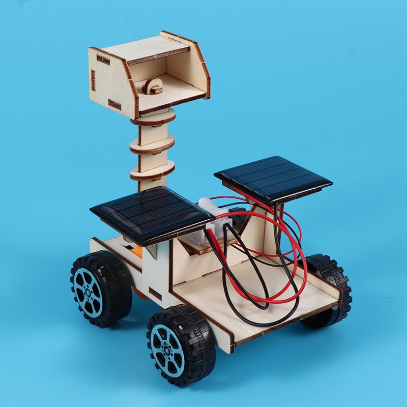 Solar-Powered Lunar Rover STEM Educational Toy for Kids - Handmade DIY Science Experiment Model