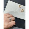 Head and Tail Diamond Snake Ring Plated 18K Gold Open Snake Bone Ring