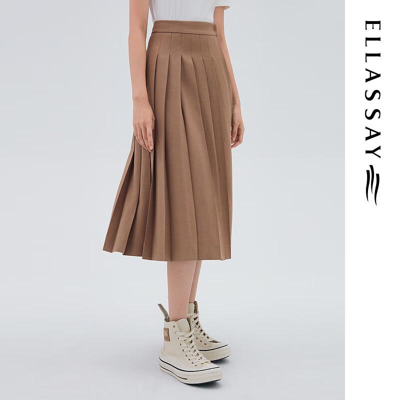 ELLASSAY Women's Wrap Pleated Midi Skirt