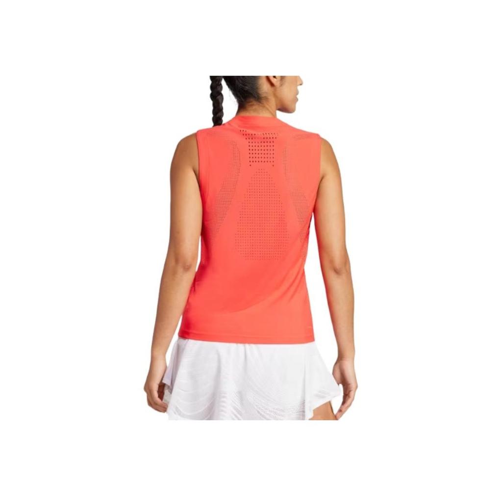 Adidas Climacool Tennis FW24 Simple Comfortable Fashion Tank Top Women Tops Orange JE7117