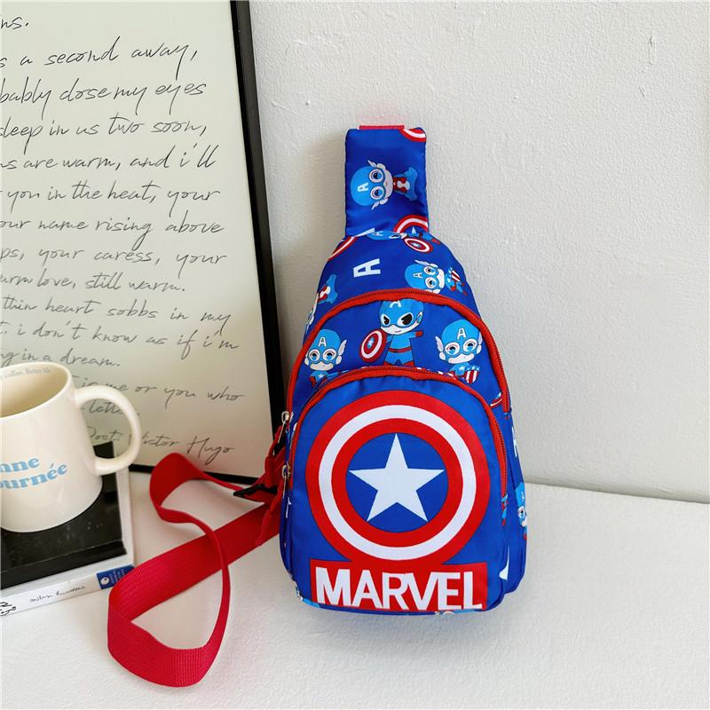 Spiderman Cartoon Kids Nylon Casual Shoulder Bag With Fun Pattern Children For
