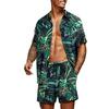 Men's Printed Shirt Sets High Quality Fashion Trend Shorts Hawaiian Style Casual Floral Tops