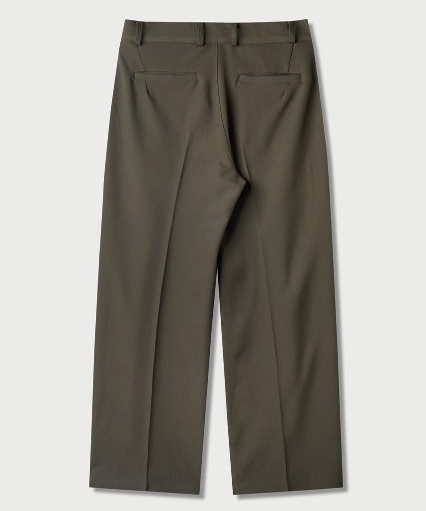 JEMUT Four Seasons Wide Slacks Dark Beige Mmlp2651