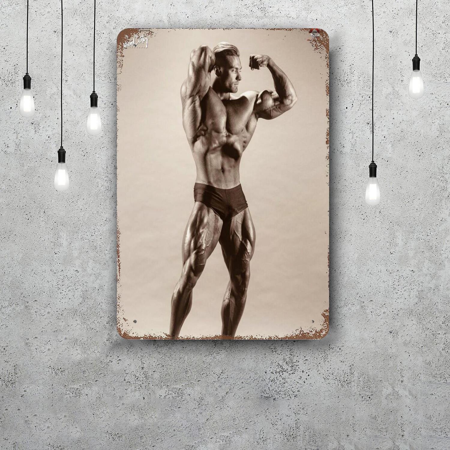 

chris bumstead athlete Retro Vintage Tin Sign Poster Decorative Plaque Metal Plate Wall Decor 20x30cm（7.8x11.8inch）