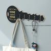 Creative Key Holder Wooden Wall Mount Doorway Wall Decor Room Accent Wall Storage Hook
