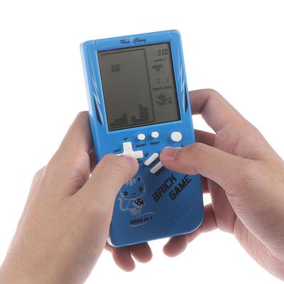 Klassisches elektronisches Spiel Retro Puzzle Spielzeug Blau Großbild Handheld Spielkonsole Spielzeug für Kinder