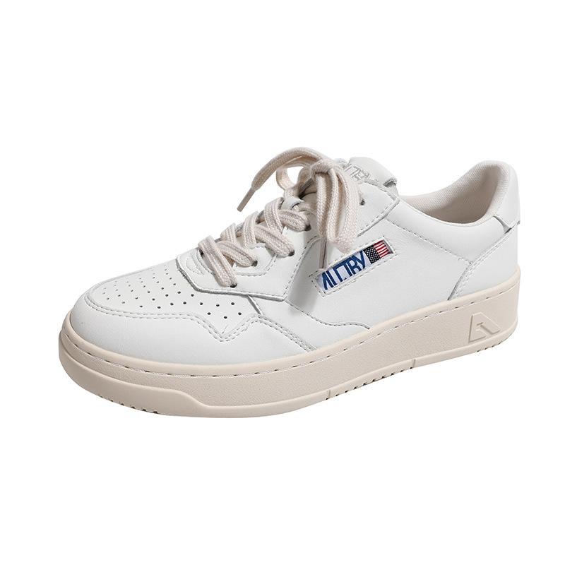 

Grape mom studiolee~ leather little white shoes women s spring American same fried street round head retro sports dad shoes 40