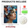 DIY The Girl Wearing A Headpiece Pearl Art Painting for Home Wall Decor Arts Craft  for Adults/Beginners Gift Idea Home Decor Without Frame