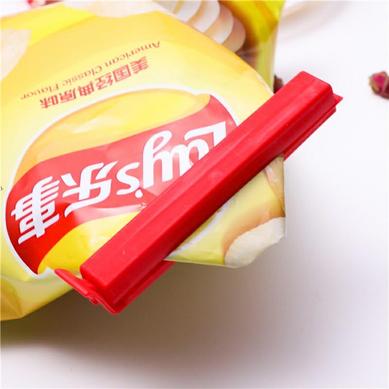 5PCS Candy Color Sealing Clip Snack Food Bag Sealing Clip Fresh-keeping Bag Plastic Bag Tea Sealing Moisture-proof Clip