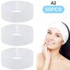 10/50/100pcs Disposable Headbands Spa Salon Facial Headband Black White Pink Elastic Adjustable Magic Tape Skincare Accessory