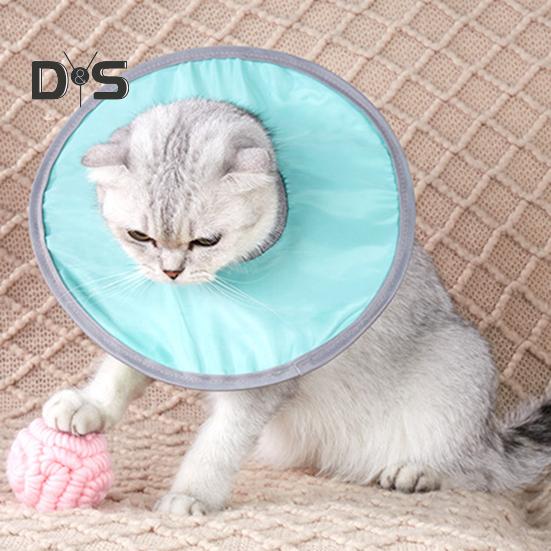 Weiches Katzenhalsband in Kegelform, verstellbarer Genesungskegel für kleine und große Katzen nach Operationen, um Lecken und Kratzen zu verhindern, wasserdichtes E-Schutzhalsband für Wunden
