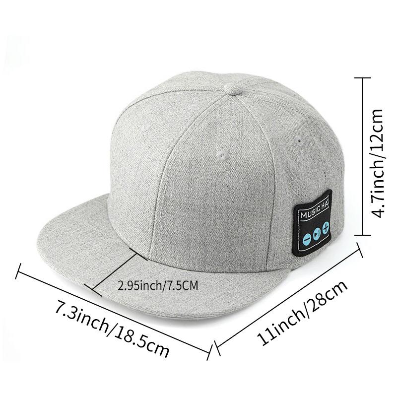 Bluetooth Cap with Speakers 5.4 Wireless Music Hat Dual Stereo Outdoor Sports Baseball Cap for Men Women