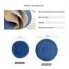 Kitchen Round Table Mat Woven Ramie Placemats Anti Slip Dining Table Mats Non-Slip Tableware Bowl Pads Drink Cup Coasters