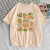 Capybara Kapibara Women's Fashion Kawaii Clothes T-shirt Soft Round Neck Short Sleeve Cute Top Pattern Clothing