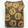 Maruzen Drawstring Bag with Gusset, Shingen Bag, Maruryu Design, Made In Japan, Brown, Approx. 28 X 20 X 4 Cm