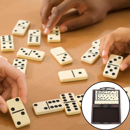 1 Set Dominos Game Set for Adults Kids Classic Board Games