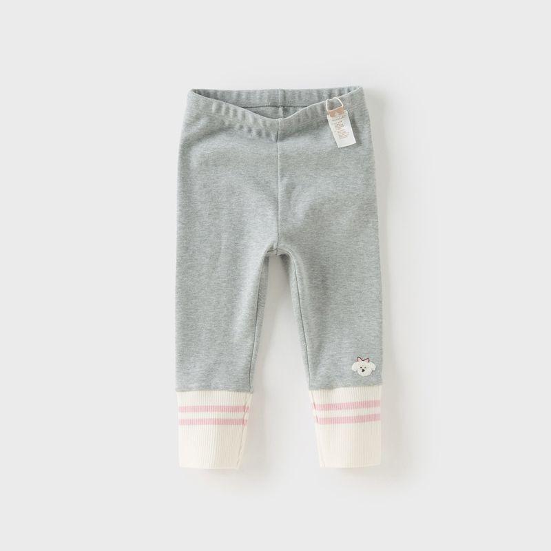 David Bella Children s Knitted Pants 2026 New Girls  Leggings Stylish Spring Outfit for Baby Girls Gray [Ready Stock] 130