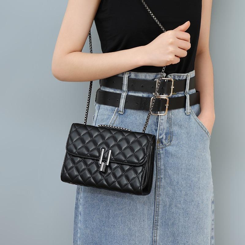 Bags Women's Bags Crossbody Bags Rhombus Chain Bags Fashion Light Luxury Niche Shoulder Bags Casual Versatile Small Square Bags