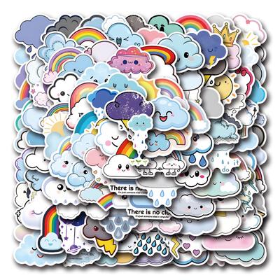 110 Cloud Doodle Neue Aufkleber Dekorative Skateboard Koffer Wasserdichte Aufkleber