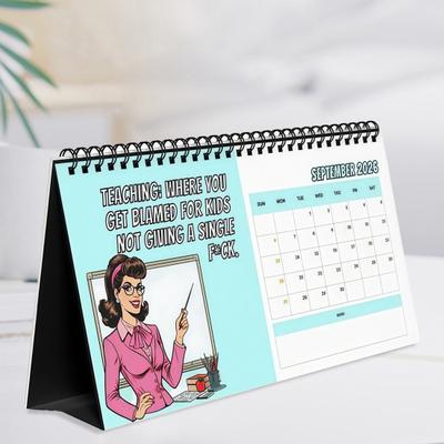 Lustiger Lehrer Schimpf-Schreibtischkalender 12 Monate humorvoller Tiraden