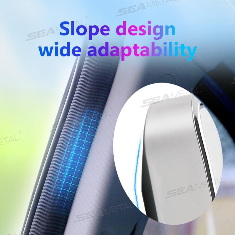 SEAMETAL 2Pcs Car Convex Mirror for Back Passenger Self-Adhesive Blind Spot Rear View Mirror Wide Angle Curved Rearview Mirror