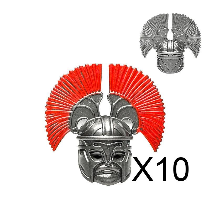 MOC Bausteine Mittelalter Ritter Soldat Actionfiguren Waffen Zubehör Schwert Speer Umhang Weste Helm Rüstung Geschenk Spielzeug Stein